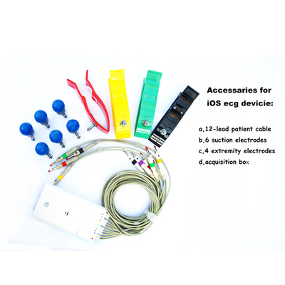 IOS Wireless Connection Mobile ECG Machine With Bluetooth 4.0 Technology