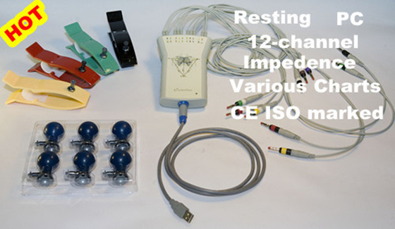 Digital Rest ECG Machine , Cardiac Monitoring Equipment For Patient