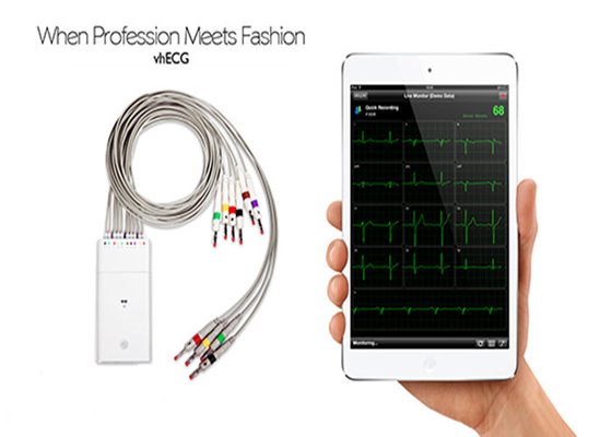 Mobile Wireless ECG Machine Portable iPad ECG Heart Rate Monitor