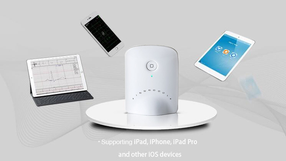 붙박이 가정 ECG 기계 Bluetooth 백색 Rcorder 회색 주황색과 녹색