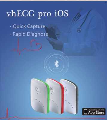 똑똑한 Electrocardiograph 기록병을 가진 Bluetooth 연결 아이패드 ECG 기계