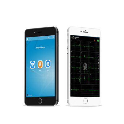블루투스 초음파심장검진법 기계는 iOS 모바일 장치 진단상의를 위한 ECG 기기를 횡령합니다