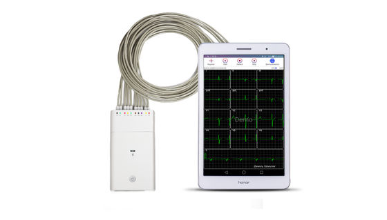 하얀 ECG 신호 레코더 앤드리오디 시스템 블루투스 ECG 기계