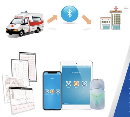 무선으로 아이패드 ECG 기계로 응급 치료 FDA 승인되 하얗 현명하 12 리드 ECG